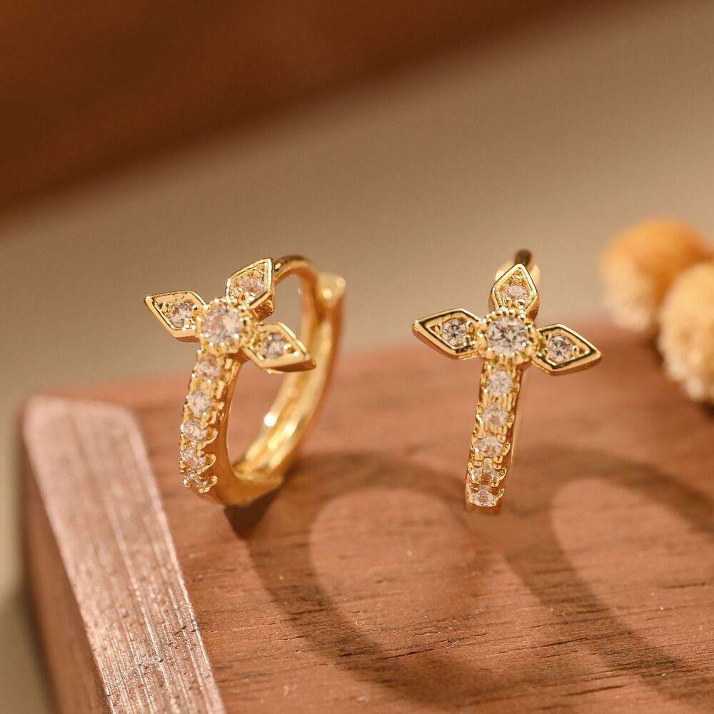 U-shaped brushed ear clips